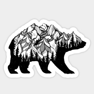 Mountain Bear Sticker